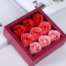 9 Pc Rose Flower Bath Soap (9 Pcs Set)
